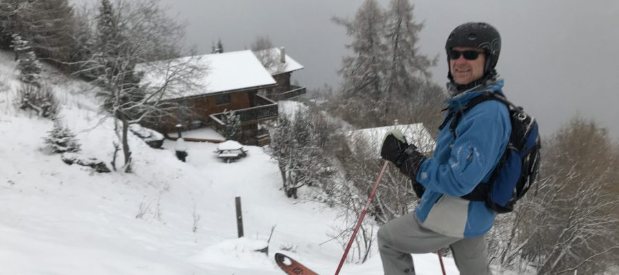 Zurück vom Skifahren