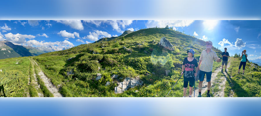 Panorama beim Wandern