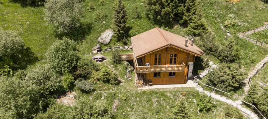 Chalet von oben